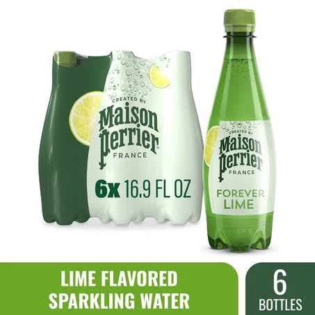 Maison Perrier Forever Lime Flavored Sparkling Water 6 x 16.9 fl oz