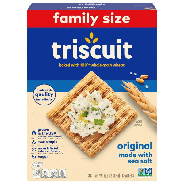 Triscuit Whole Grain Crackers Family Size