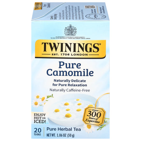 Twinings Herbal Tea, Pure Camomile, Bags 20 ct