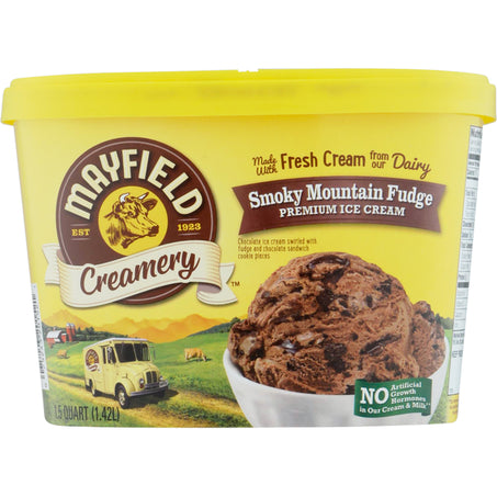 Mayfield Dairy Farms Ice Cream, Premium, Smoky Mountain Fudge