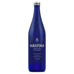SARATOGA Still Spring Water, Glass Water Bottle, 28 Oz