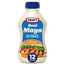 Kraft Real Mayo Creamy & Smooth Mayonnaise, Squeeze Bottle 12 fl oz