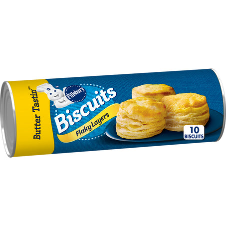 Pillsbury Flaky Layers Biscuits, Butter Tastin 12 oz