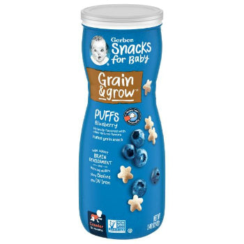Gerber Puffs Blueberry Canister