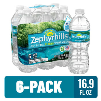 ZEPHYRHILLS Natural Florida Spring Water 6 Pack