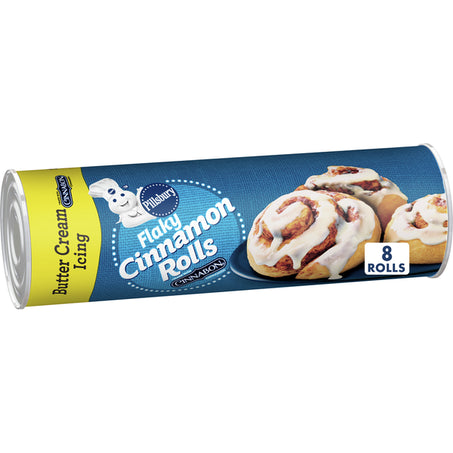 Pillsbury Flaky Cinnamon Rolls with Cinnabon Cinnamon and Butter Cream Icing