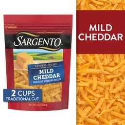 Sargento Cheese - Shredded Mild Cheddar 8.00 oz