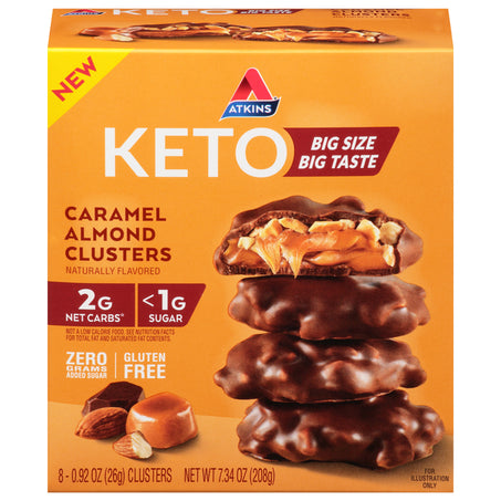Atkins Clusters, Caramel Almond, Keto 0.92 oz