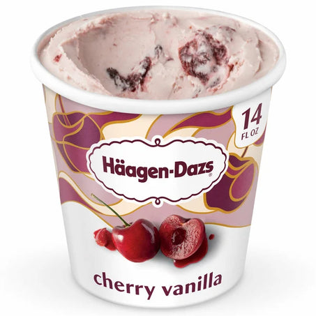 Haagen-Dazs Cherry Vanilla Ice Cream Pint