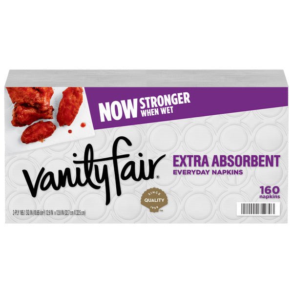 Vanity Fair Disposable Paper Napkins 160 Ct