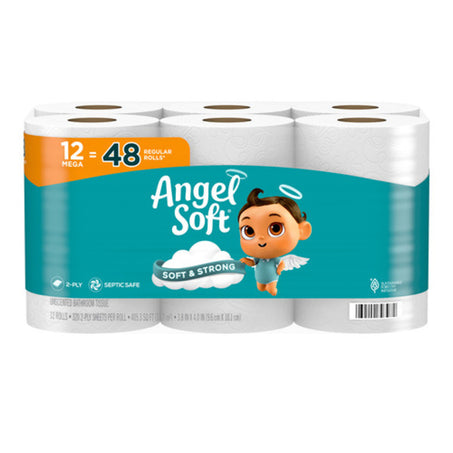 Angel Soft Toilet Paper 12 ct