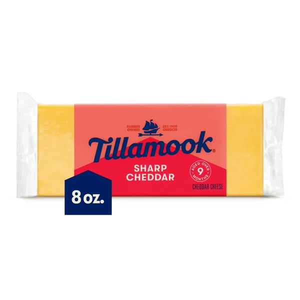 Tillamook Sharp Cheddar Cheese Block 8 oz