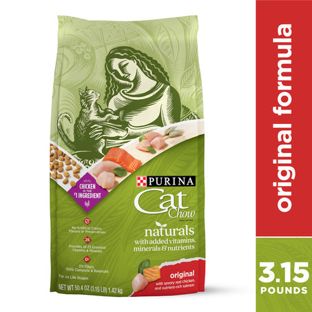 Purina Cat Chow Naturals Dry Cat Food, Naturals Original 3.15 lb