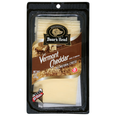 Boar's Head White Vermont Cheddar Cheese 8 oz