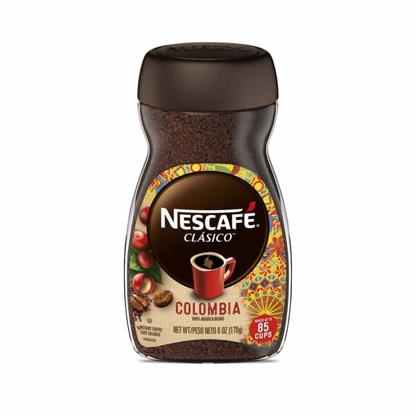 NESCAFÉ Clásico Colombia Medium Roast Instant Coffee 6 oz