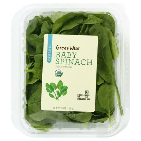 GreenWise Organic Baby Spinach 5 oz