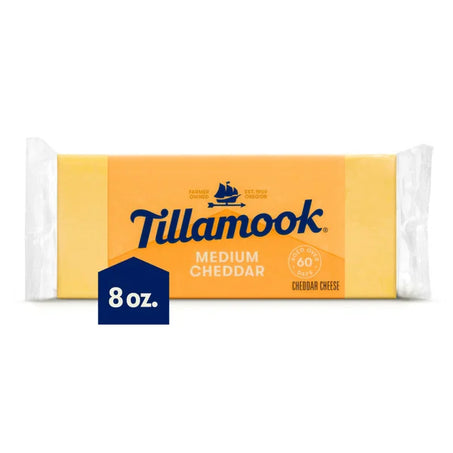 Tillamook Medium Cheddar Cheese Block 8 oz