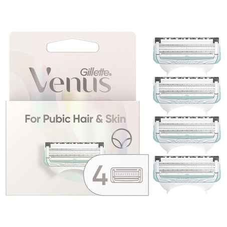 Gillette Venus Pubic Hair and Skin, Women's Razor Blades 4 ct