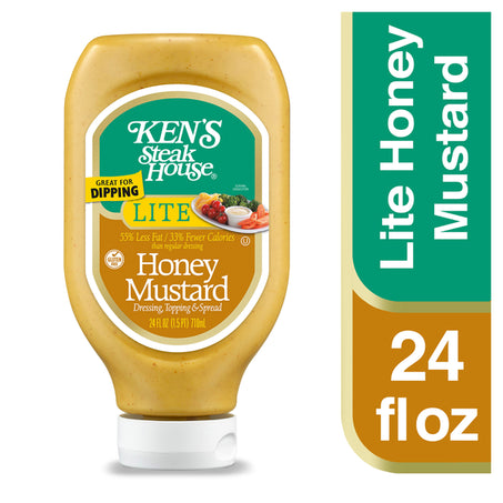 Ken's Steak House Honey Mustard Lite Dressing, Topping & Spread 24 fl oz (Copy)