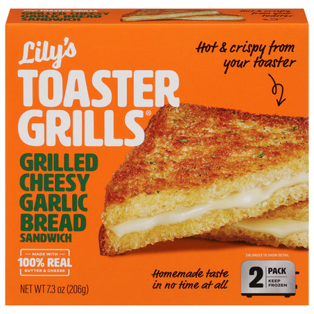 Lily's Toaster Grills Grilled Cheesy Garlic Bread Sandwich 2 ct