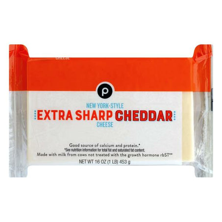 Publix Cheese, Extra Sharp Cheddar, New York-Style 16 oz