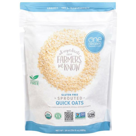 One Degree Organic Foods Quick Oats, Gluten Free, Sprouted