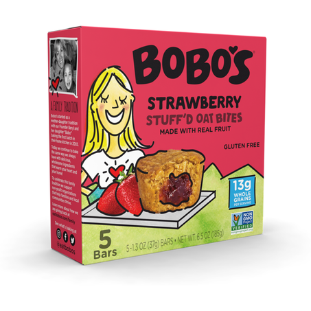 Bobo's Strawberry Stuff'd Oat Bites • 5 x 1.3 oz