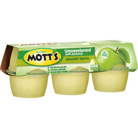 Mott's Unsweetened Apple Sauce Cups, Granny Smith