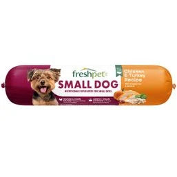 Freshpet Small Dog Fresh Chicken & Turkey Roll, Healthy & Natural Dog Food