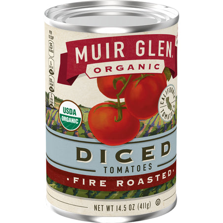 Muir Glen Organic Diced Tomatoes, Fire Roasted 14.5 oz