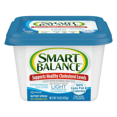 Smart Balance Light Buttery Spread with Flaxseed Oil, Margarine Spread 15 oz