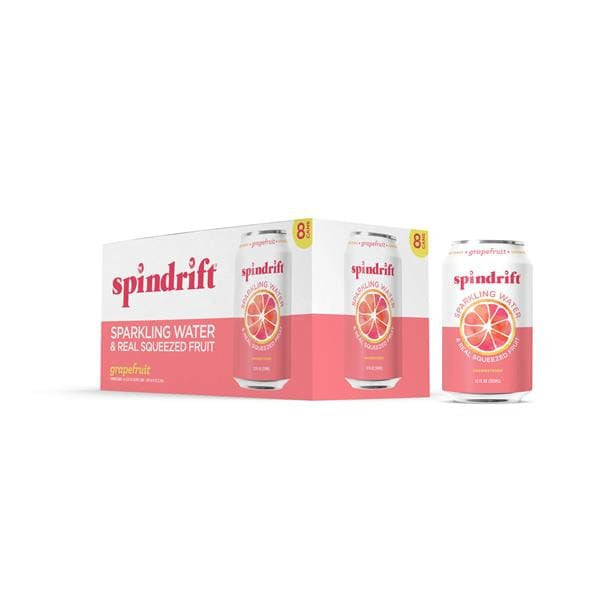 Spindrift Sparkling Water Grapefruit 8 x 12 fl oz