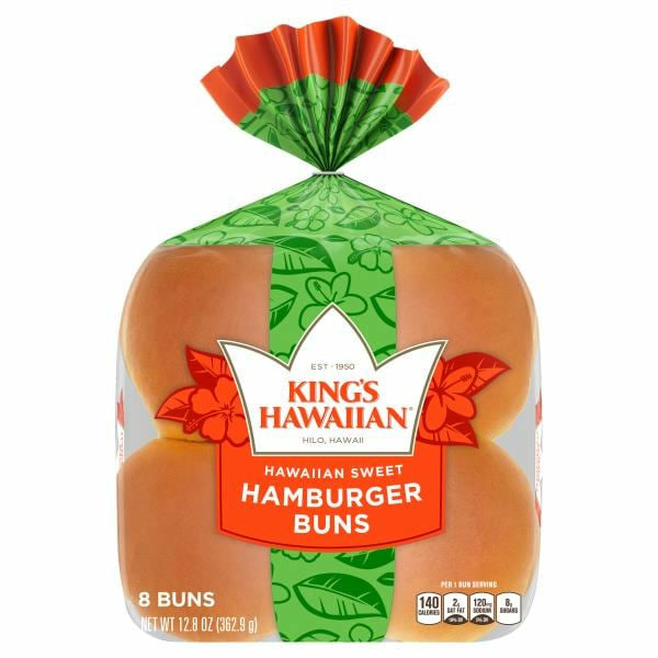 King's Hawaiian Hawaiian Sweet Hamburger Buns 8 ct