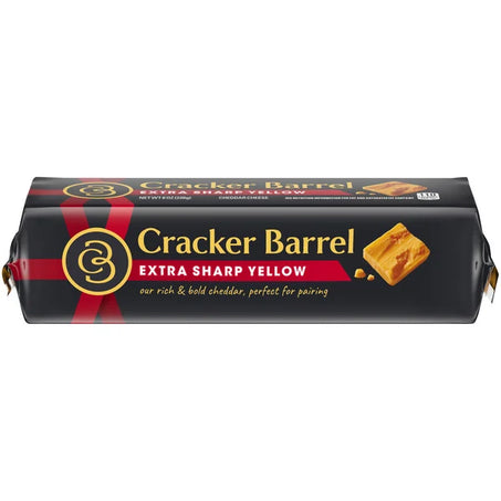 Cracker Barrel Extra Sharp Yellow Cheddar Cheese, oz Block 8 oz