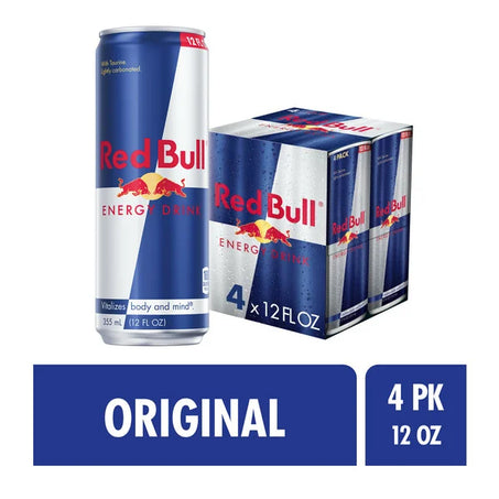 Red Bull Energy Drink 4-pack (12 fl oz cans)