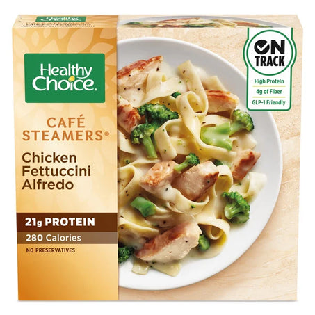 Healthy Choice Café Steamers Chicken Fettuccini Alfredo With Broccoli