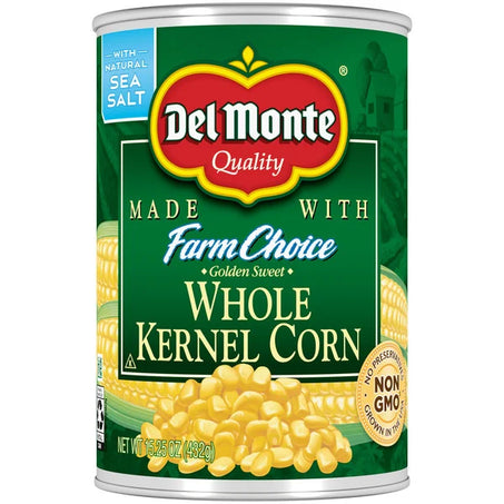 Del Monte FRESH CUT Whole Kernel Corn, Canned Vegetables 15.25 oz