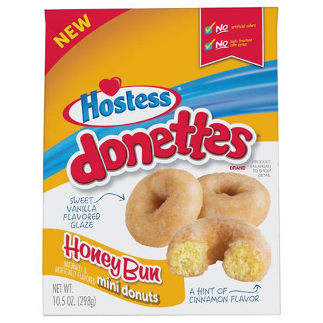 Hostess Donettes Honey Bun Flavored Mini Donuts, 10.5 Oz. Bag