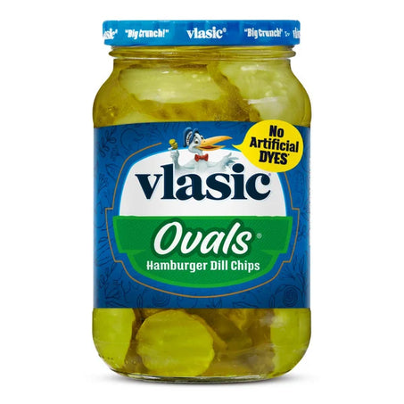 Vlasic Keto Friendly Ovals Hamburger Dill Pickle Chips 16 fl oz