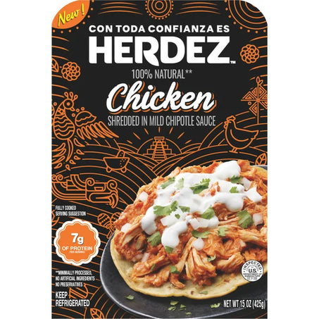 Herdez Fully Cooked Entree Shredded Chicken 15 oz