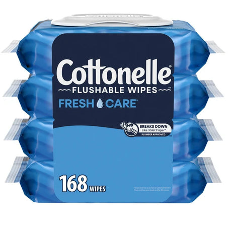 Cottonelle Fresh Care Flushable Wet Wipes 4 ct