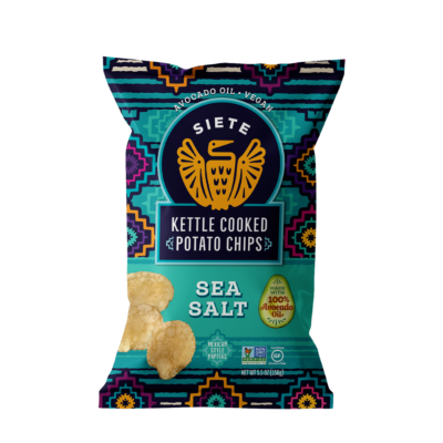 Siete Potato Chips, Sea Salt, Kettle Cooked