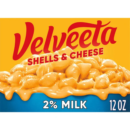 VELVEETA Shells & Cheese Mac & Cheese with 2% Milk Cheese Meal 12 oz