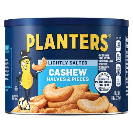 Planters Cashews Halves & Pieces Lightly Salted 8 oz