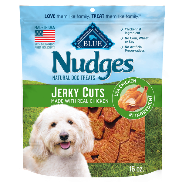 Blue Buffalo Nudges Homestyle Jerky Bites Dog Treats 16-oz. Bag