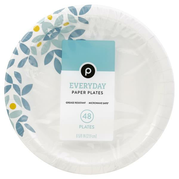 Publix Plates, Paper, 8-5/8 Inches 48 each