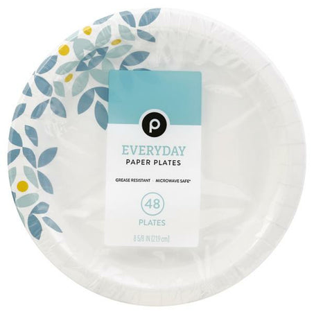 Publix Plates, Paper, 8-5/8 Inches 48 each