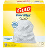 Glad ForceFlex Kitchen Drawstring Trash Bags 110 ct