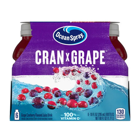 Ocean Spray Cran-Grape Juice Drink, 10 fl oz, 6 count