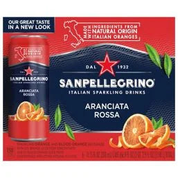 San Pellegrino Italian Sparkling Drink Aranciata Rossa 6 x 11.15 fl oz
